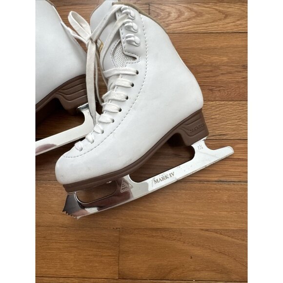 Jackson Artiste Ultima Figure Skates Child White Mark IV Blades JS1791 Size 12C - Picture 4 of 9
